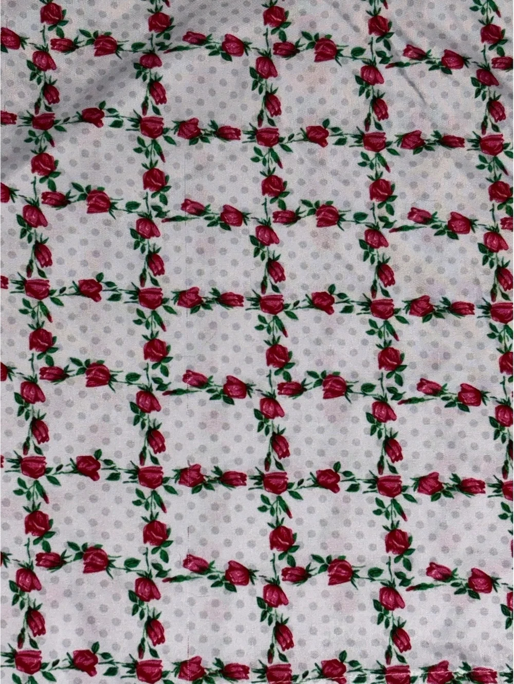 Vintage Betsey Johnson Rose Print Scarf Pink Floral D194